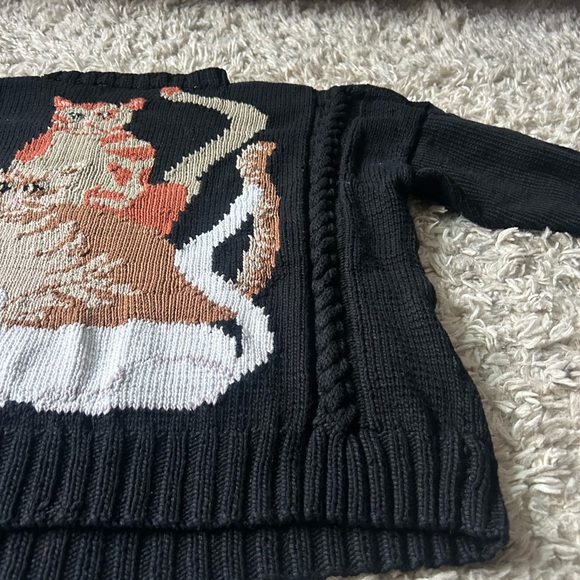 Vintage 1980s Susan Vale hand knit pullover crewneck sweater. - Picture 6 of 10